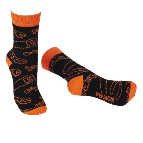 BENNON BENNONKY TOOL SOCKS BLACK/ORANGE