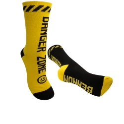 BENNON BENNONKY BLACK/YELLOW SOCKS