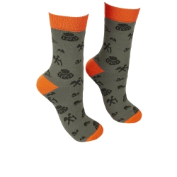 BENNON BENNONKY TREK SOCKS GREEN/ORANGE